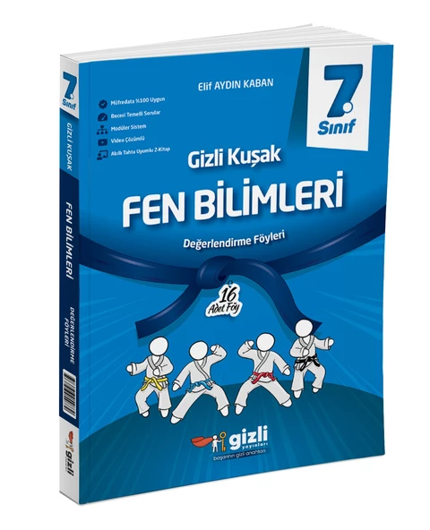 Gizli Yayınları 2025 7. Sınıf Fen Bilimleri Değerlendirme Föyleri Gizli Kuşak Serisi ürün görseli