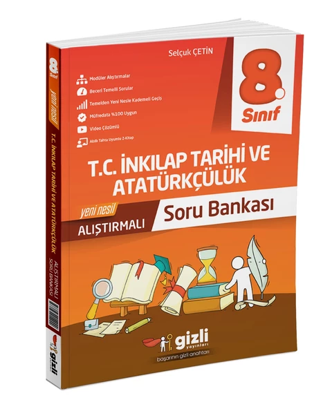 Gizli Yayınları 2025 8. Sınıf İnkılap Tarihi Alıştırmalı Soru Bankası - 1