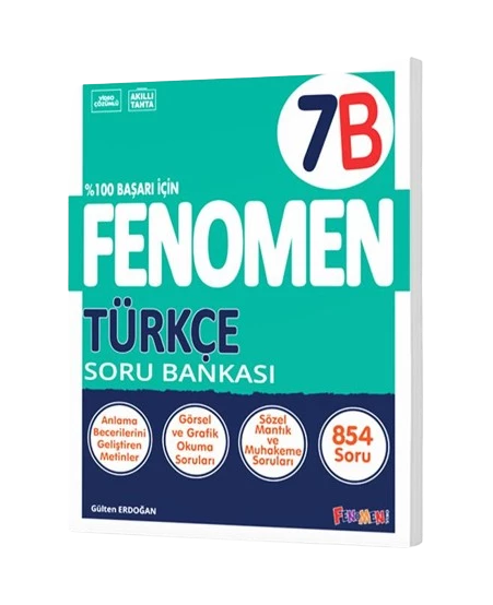Fenomen Yayınları 7 Sınıf Türkçe B Soru Bankası