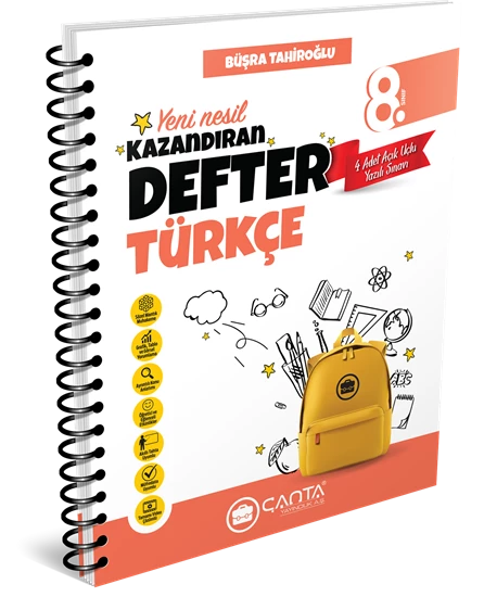 Çanta Yayıncılık 8 Sınıf Türkçe Kazandıran Defter LGS