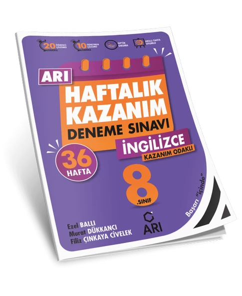 Arı Yayıncılık 8 Sınıf İngilizce Arı Haftalık Kazanım Deneme