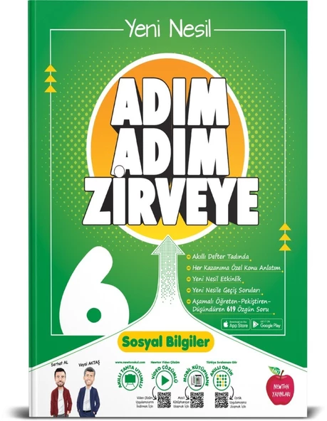 Newton Yayınları 6 Sınıf Sosyal Bilgiler Adım Adım Zirveye Soru Bankası