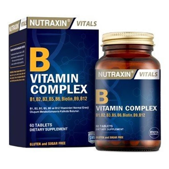 Nutraxin B Vitamin Complex 60 Tablet