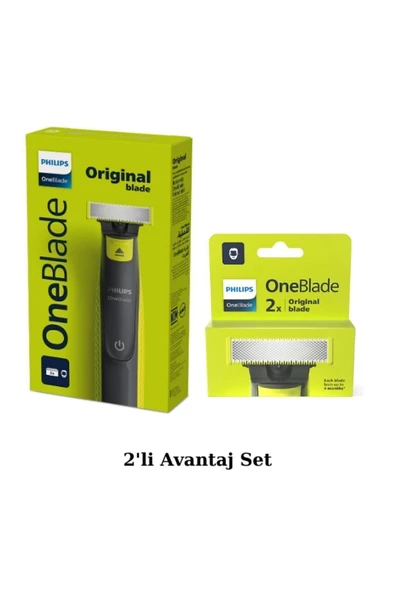 PHİLİPS Qp2724/10 Oneblade Yüz Ve Vücut Şekilendirici - Qp220/51 2'Li Yedek Bıçak Avantaj Set ürün görseli 1