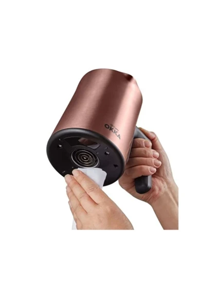 ARZUM Ok0012 Okka Rich Spin Çelik Cezveli Türk Kahve Makinesi Bakır - Philips El Mikseri 2'Li Avantaj Set - 4