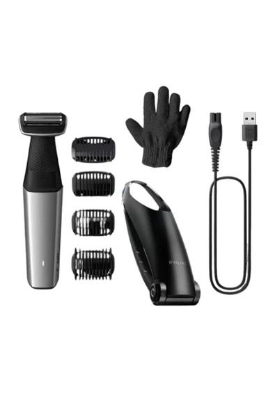 PHİLİPS S5887/10 Islak/Kuru Sinek Kaydı Tıraş Makinesi - Banyo Vücut Bakım - Kulak/Burun/Kaş Düzeltici Set - 4