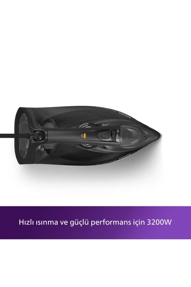 PHİLİPS Buharlı Ütü 7500 Serisi Siyah Azur Dst7511/80 3200W Üstün Performans 215Mseri