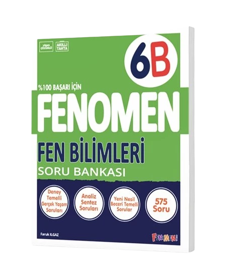 Fenomen Yayınları 6 Sınıf Fen Bilimleri B Soru Bankası