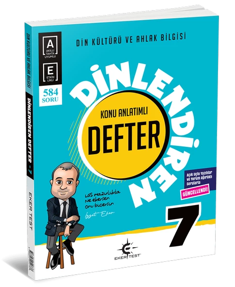 Eker Test 7 Sınıf Din Kültürü Dinlendiren Defter