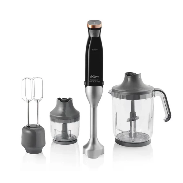 Arzum Ar1115-S Technoart Maxi Plus Neo El Blender Seti Siyah