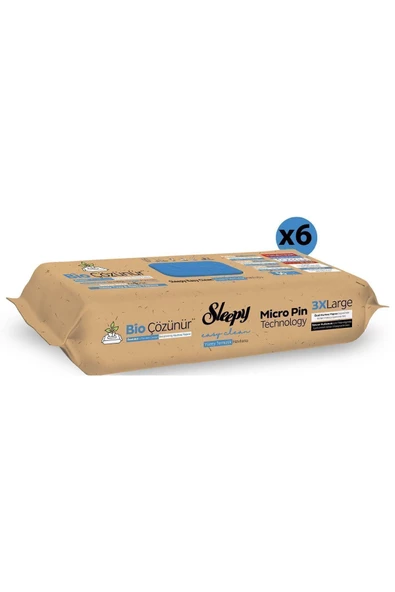 Sleepy Easy Clean Bio Çözünür Deniz Tuzu Ve Deniz Yosunu Yüzey Temizlik Havlusu 6x50 (300 YAPRAK) - 2