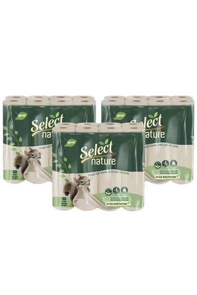 Select Nature Doğal ve Organik Tuvalet Kağıdı 3x32 Adet - 2