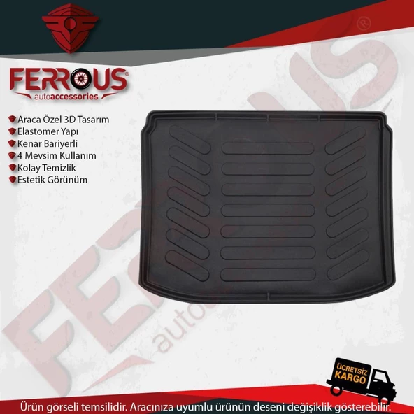 Ford Courier Ferrous 3D Bagaj Havuzu 2024 ve Üstü - 2