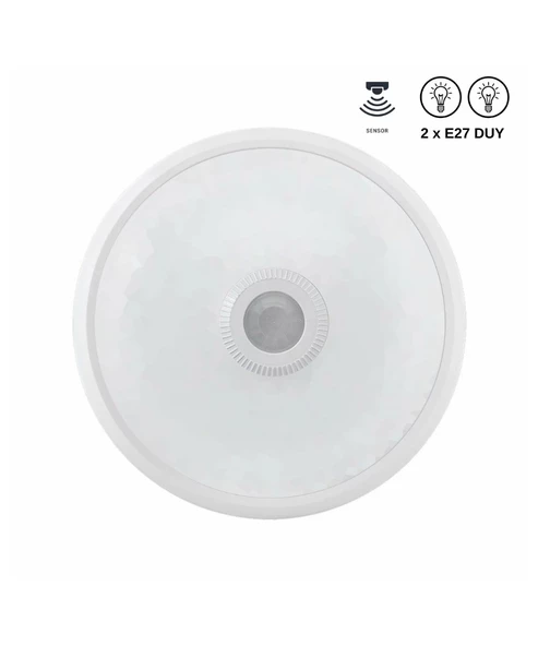 2 Duylu Hareket Sensörlü Plastik Armatür (E27 Duy) - 2