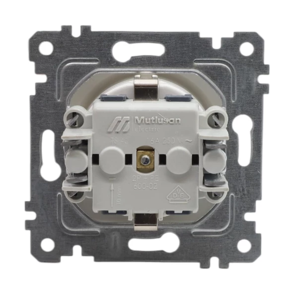 MUTLUSAN RİTA BEYAZ TOPRAKLI PRİZ BEYAZ - 4'LÜ PAKET - 3