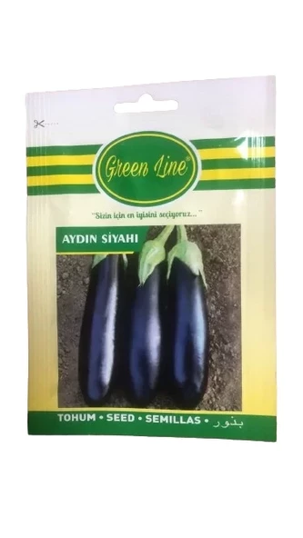 Greenline Aydın Siyahı Patlıcan Tohumu 10Gr