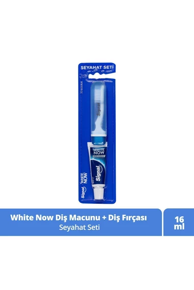 SİGNAL White Now Seyahat Seti Diş Macunu 16 ml Diş Fırçası