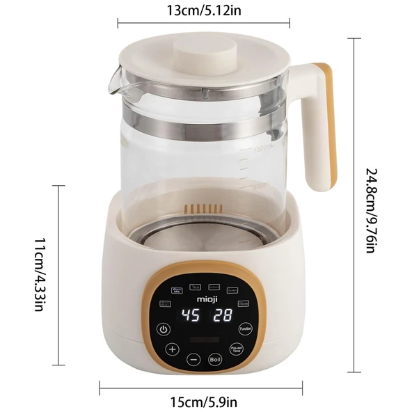 Mioji Mio K99 Çok Fonksiyonlu 600 W 1.3 lt Cam Kettle - 9