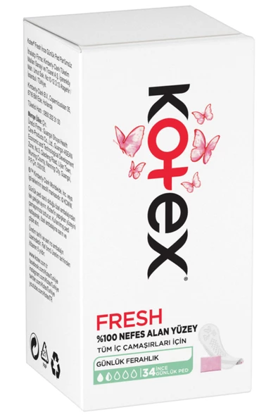 KOTEX İnce Günlük Ped 34 lü