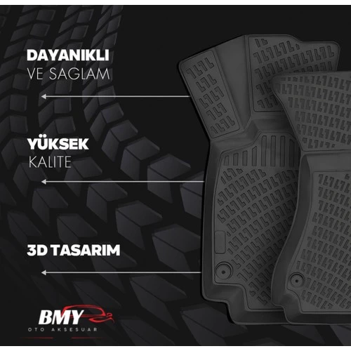 Nissan X-Trail 2013-2021 3D Araca Özel Havuzlu Paspas Bmy - 3