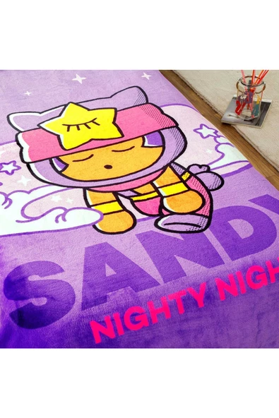 TAÇ Lisanslı Brawl Stars Nighty Night Battaniye - 2