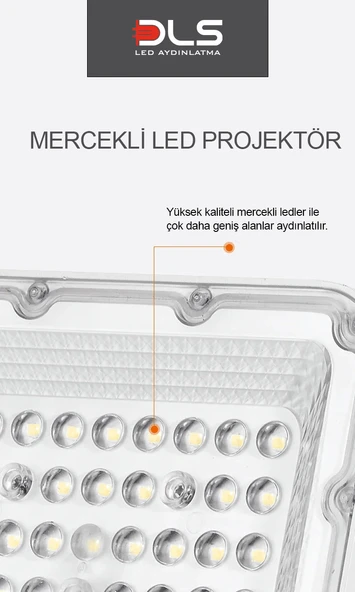 200W Projektör DLS Park Bahçe Site Çevre  Bina Tabela Dış Mekan Led Lamba - 3