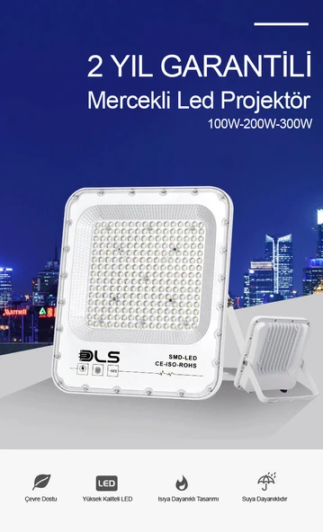 200W Projektör DLS Park Bahçe Site Çevre  Bina Tabela Dış Mekan Led Lamba - 2