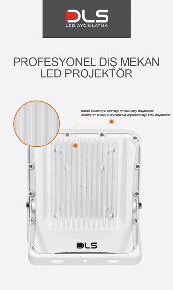 200W Projektör DLS Park Bahçe Site Çevre  Bina Tabela Dış Mekan Led Lamba - 4