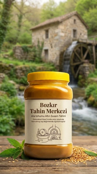 Bozkır Tahin Merkezi Ata Tohumu Altın Susam Taş Değirmen Tahini Kavrulmuş 930 gr (vegan&doğal) - Resim 3