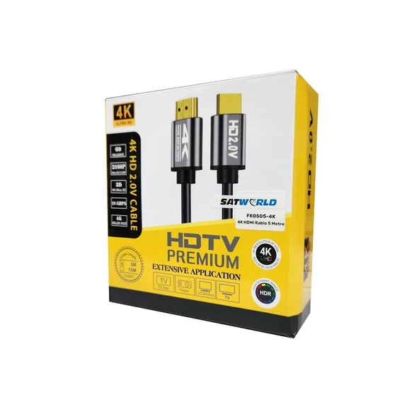 Satworld 4K 5 Metre TW001 Hdmı Kablo Kutulu ürün görseli 1