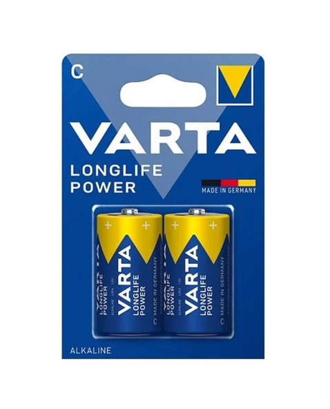 Varta Longlife Power C Orta Boy Alkalin Pil 2'li