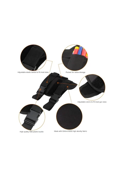 Nerf Oyun Seti Tactical Yelek + Kabze + Maske + Bileklik + Koruyucu Gözlük - 7