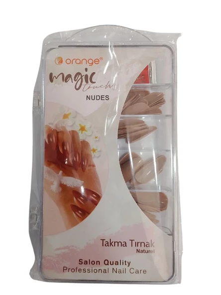 Orange Magic Touch Nudes Takma Tırnak Seti 100 lü