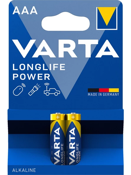 Varta Longlife Power 2xaaa Alkalin Ince Pil