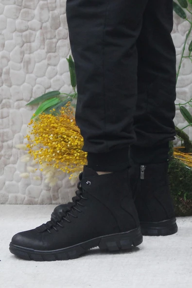 Hammer Jack 20725 Siyah Orijinal Ürün Hakiki Deri Erkek Bot - Resim 3