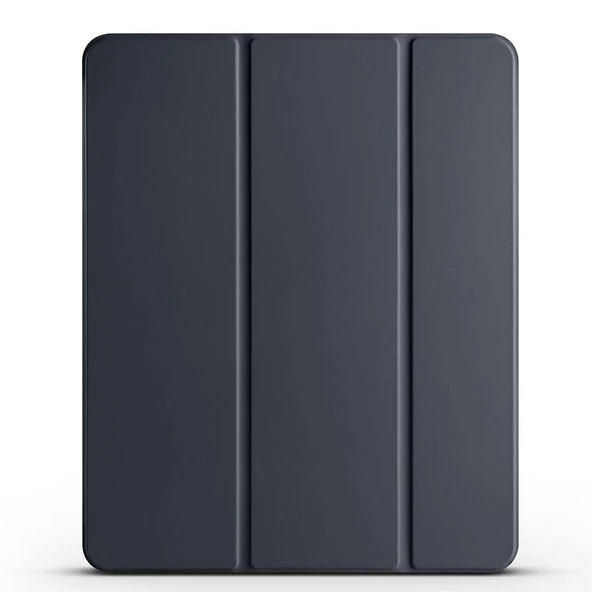 Apple iPad Pro  2020 (4.Nesil) Uyumlu 12.9 inç Smart Cover Kalem Bölmeli Standlı 1-1 Kılıf