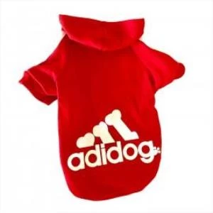 Kırmızı Adidog Kapşonlu Sweatshirt, Orta ve Büyük Irklar İçin - 3