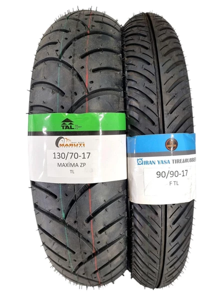 MARUTİ TYRES HONDA CBR, YAMAHA RJ, KAWASAKI NINJA 90-90-17 / 130-70-17 DUBLEKS  MAXIMA SET