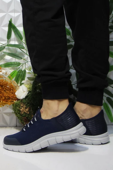 Fort Cheta Shıne Lacivert Rahat Esnek Yumuşak Bağçıksız Sneakers Ayakkabı - 3