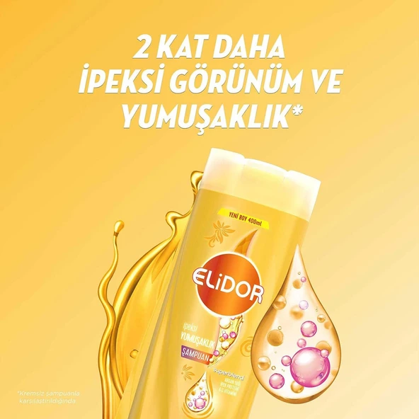 Elidor Şampuan 400 ml İpeksi Yumuşaklık - Resim 3