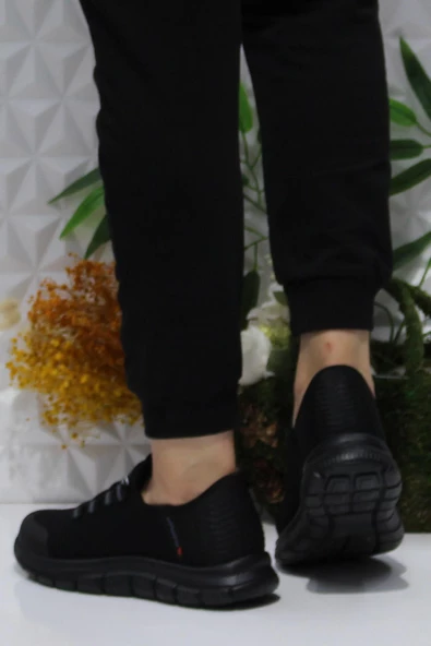 Fort Cheta Shıne Siyah Rahat Esnek Yumuşak Bağçıksız Sneakers Ayakkabı - 4