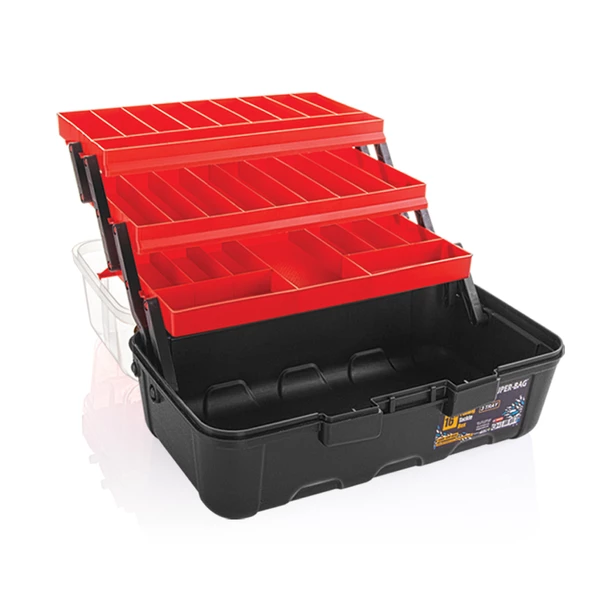 Süper Bag 16 inç Raflı Balıkçı Alet Takım Çantası Asr-5038 - 3