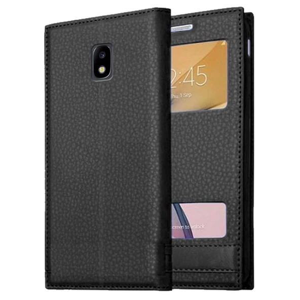 Samsung Galaxy J3 Pro Uyumlu Pencereli Kapaklı Magnum Kılıf ürün görseli 1