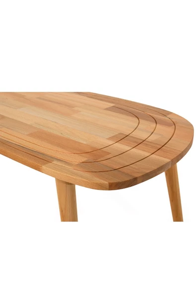 Sweet Masif Doğal Ahşap Orta Sehpa ve 2'li/3'lü Zigon Sehpa Set, Modern Masif Yan ve Orta Sehpa - 3