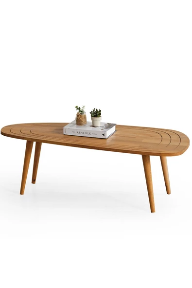 Sweet Masif Doğal Ahşap Orta Sehpa, Modern Masif Orta Sehpa - 2