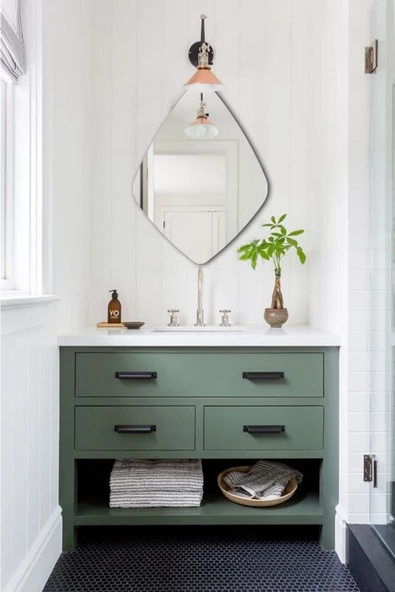 Baklava Model Dekoratif Duvar Aynası, Modern Eşsiz Ayna, Tam Boy Ayna, Modern Ev Aynası M2 - 6