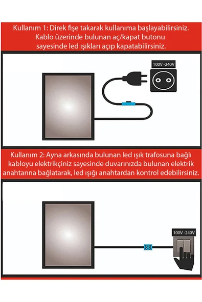 Led Işıklı Asimetrik Üçgen Model Dekoratif Duvar Aynası, Modern Eşsiz Ayna, Duvar Dekorasyon Ürünü - 4