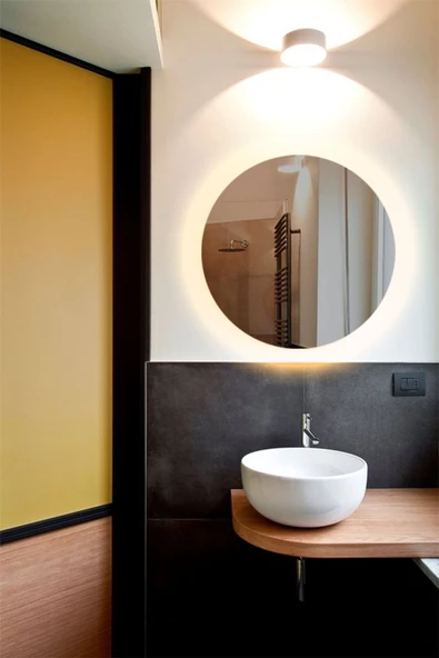 Led Işıklı Yuvarlak Model Dekoratif Duvar Aynası, Modern Eşsiz Ayna, Ayna Duvar Dekorasyon Ürünü - 3