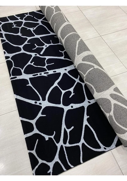 Burak Halı Vizyon 11145 B 200X300 Siyah Gri Ağaç Modeli 6 M2 Halı - 3