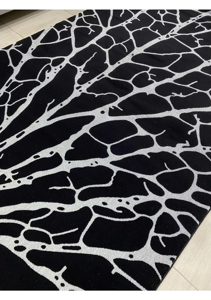 Burak Halı Vizyon 11145 B 200X300 Siyah Gri Ağaç Modeli 6 M2 Halı - 2